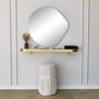 Hanah Home Espejo Dorado Moderno 70x67 cm